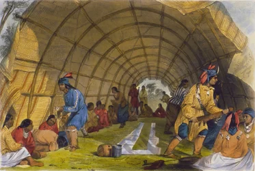 Danse de la médecine des Winnebagoes, 1853